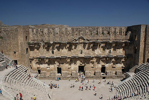 aspendos theatre front